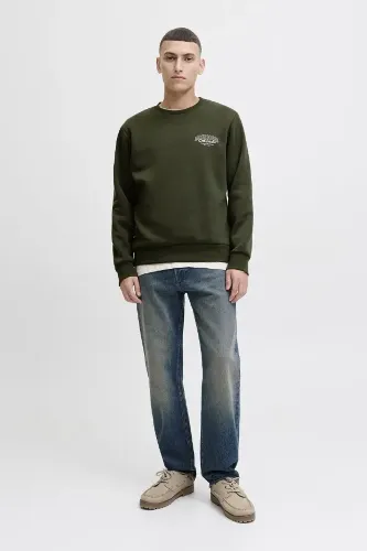 Resim Jack & Jones Jjmakoto Sweat Crew Neck Erkek Sweat 12278601