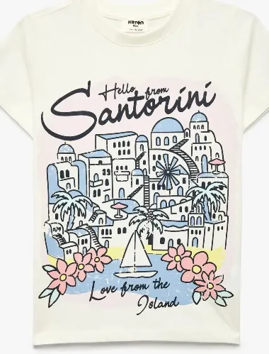 Resim Koton Kız Çocuk T-shirt 6SKG10336AK