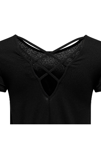 Resim Only Onlbera Back Lace Up S/S Top Jrs Noos Kadın T-shirt 15368588
