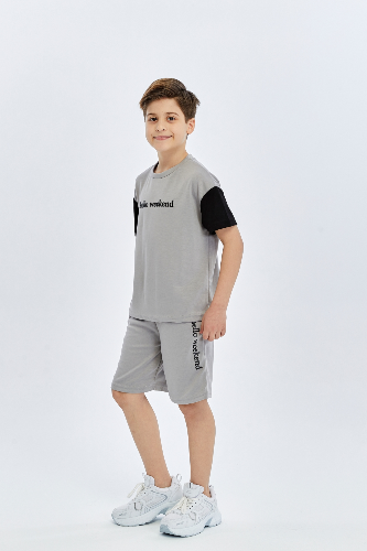 Resim Yenikoza Erkek Çocuk Şort Takım