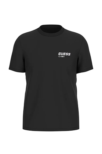 Resim Guess Athleisure  Erkek  T-shirt Z6RI12I3Z14-JBLK Lauro Cn Ss T-Shırt