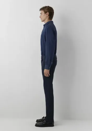 Resim Mavi Erkek Kanvas Pantolon M00422A4092