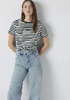 Resim Mavi Kadın T-shirt M1614397-91642