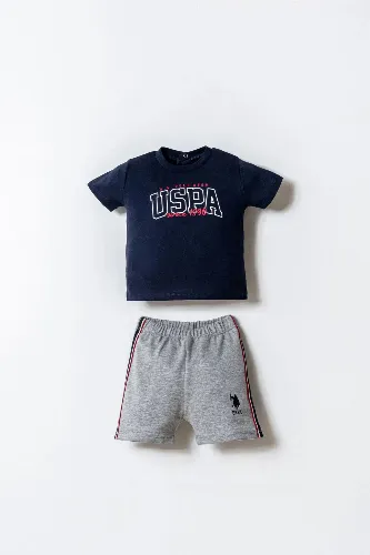 Resim U.S. Polo Assn Bebek Erkek Bebek Şort Takım USB2873