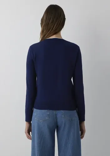 Resim Mavi Kadın Hırka M1710938-84371