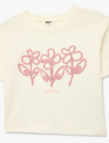 Resim Koton Kız Çocuk T-shirt 6SKG10394AK