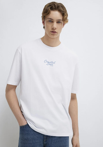 Resim Mavi Erkek T-shirt M0613290-620