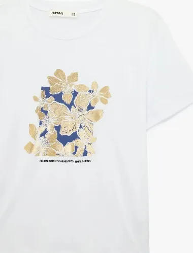 Resim Koton Kadın T-shirt 6SAK50079EK