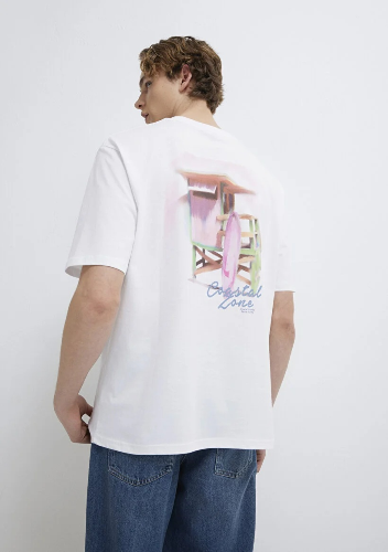 Resim Mavi Erkek T-shirt M0613290-620