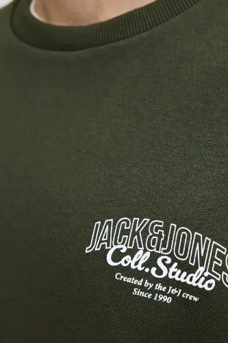 Resim Jack & Jones Jjmakoto Sweat Crew Neck Erkek Sweat 12278601