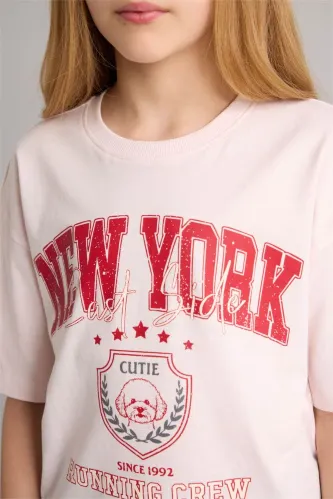 Resim Defacto Kız Çocuk T-shirt G1792A8/PN344