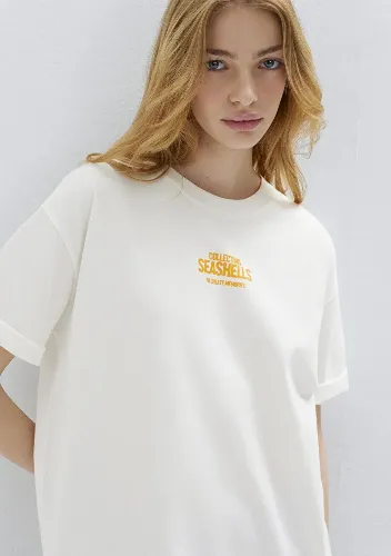 Resim Mavi Kadın T-shirt M1613915-70057