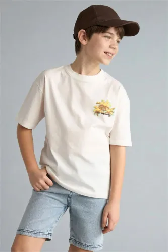 Resim Defacto Erkek Çocuk T-shirt H3489A8/ER105