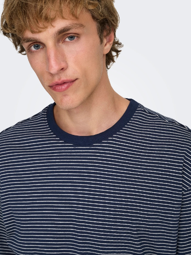 Resim 22036384 Only Sons Onsfred Lıfe Rlx Ss Strıpe Tee Noos Erkek T-shirt