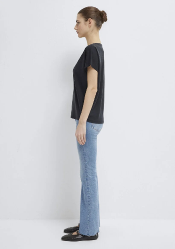 Resim Mavi Kısa Kol Kadın T-Shirt M167245-900