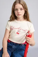 Resim Defacto Kız Çocuk T-shirt G1781A8/ER105