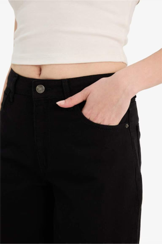 Resim Defacto Kadın Kanvas Pantolon E4381AX/BK81