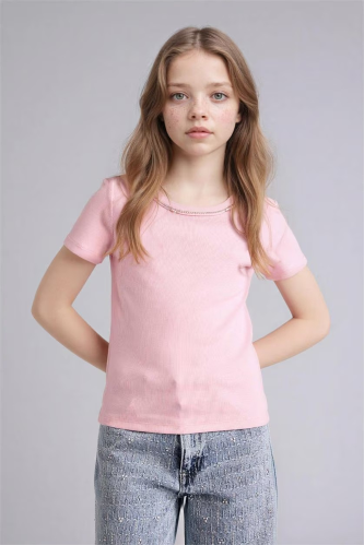 Resim Defacto Kız Çocuk T-shirt G7234A8/PN86