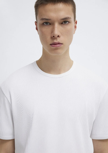 Resim Mavi Erkek T-shirt M0613176-620