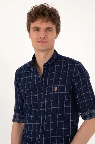 Resim U.S. Polo Assn. D-Gaspe Erkek Dokuma Gömlek 2109351