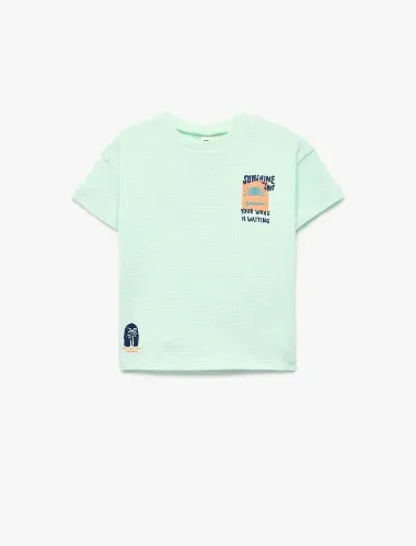 Resim Koton Erkek Bebek T-shirt 6SMB10215TK