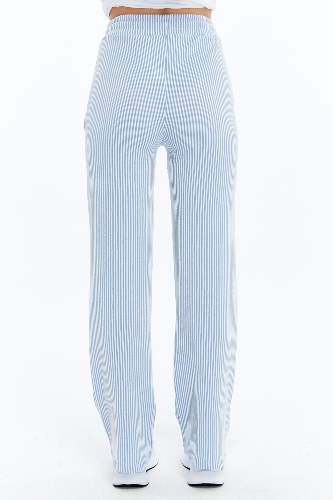 Resim Viole&More Kadın Kanvas Pantolon 2497 Çizgili