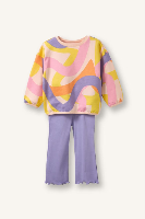 Resim Defacto Kız Bebek Sweat Takım H2024A5/PN232