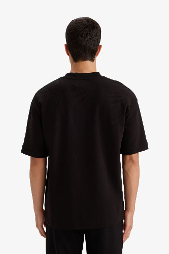 Resim Defacto Erkek T-shirt F9856AX/BK81