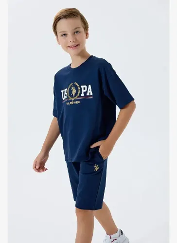 Resim U.S. Polo Assn Kids Erkek Çocuk Şort Takım Us2425-4