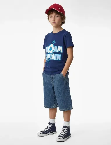 Resim Koton Erkek Çocuk T-shirt 6SKB10015TK