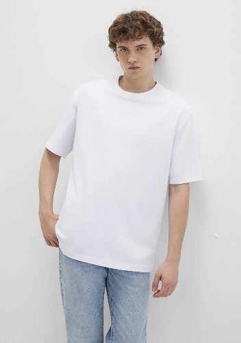 Resim Mavi Kısa Kol Erkek T-Shirt M0611924-620