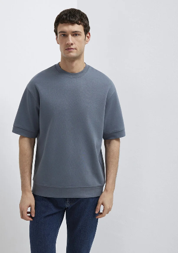 Resim Mavi Erkek T-shirt M0611614-80776