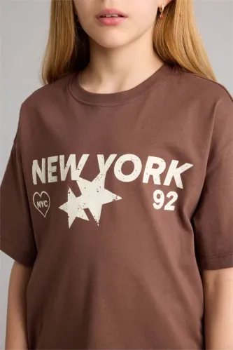 Resim Defacto Kız Çocuk T-shirt G1783A8/BN167