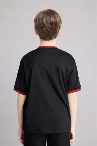 Resim Defacto Erkek Çocuk T-shirt H2897A8/BK81