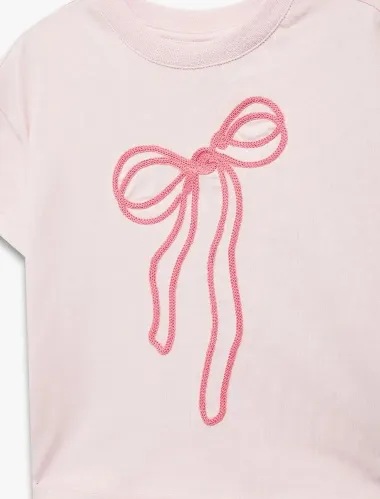 Resim Koton Kız Bebek T-shirt 6SMG10032AK
