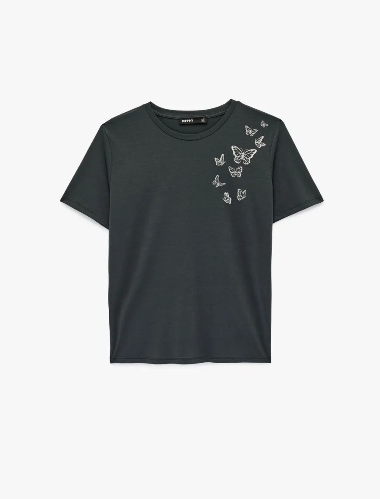 Resim Koton Kadın T-shirt 6SAK50131EK