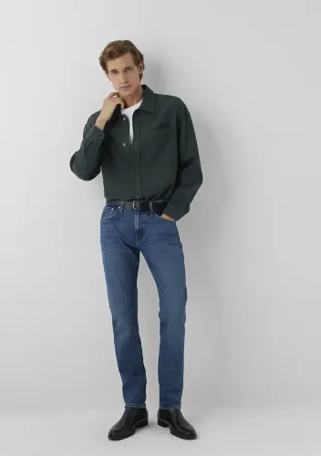 Resim Mavi Marcus Erkek Jean Pantolon M00351A4072
