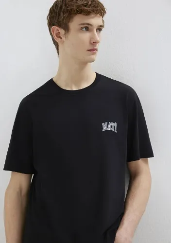 Resim Mavi Erkek T-shirt M0611714-900