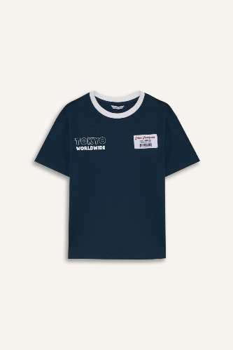 Resim Defacto Erkek Çocuk T-shirt G7470A8/NV257