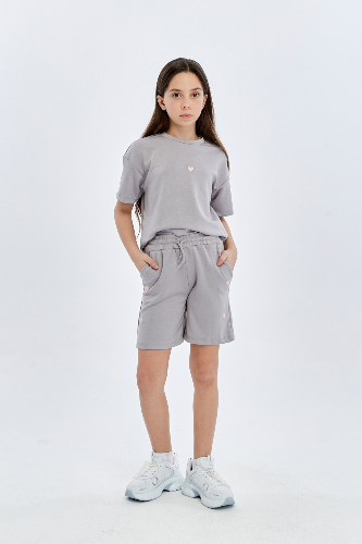 Resim Yenikoza Kız Çocuk Şort Takım