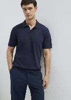 Resim Mavi Erkek Triko T-shirt M0710248-83699