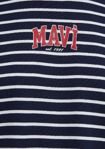 Resim Mavi Kadın T-shirt M1613562-88030