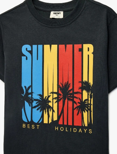 Resim Koton Erkek Çocuk T-shirt 6SKB10146TK