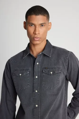 Resim Lee Denim Uzun Kol Erkek Gömlek L241513003(ML241513003)