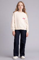 Resim Defacto Kız Çocuk Sweat E6760A8/ER105