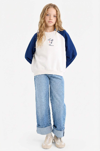 Resim Defacto Kız Çocuk Sweat G6826A8/NV42