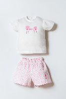 Resim U.S. Polo Assn Bebek Kız Bebek Şort Takım Usb3019