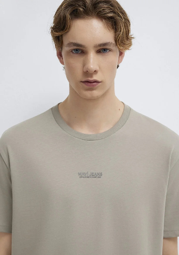 Resim Mavi Erkek T-shirt M0613348-70352