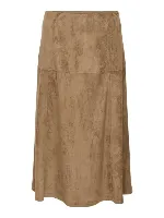 Resim Only Onllıxa Mw Long Faux Suede Skırt Cc Pnt Kadın Etek 15376828