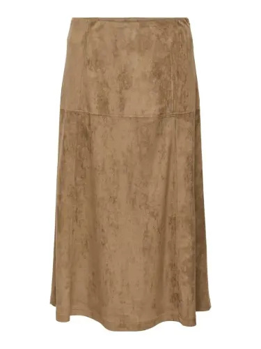 Resim Only Onllıxa Mw Long Faux Suede Skırt Cc Pnt Kadın Etek 15376828